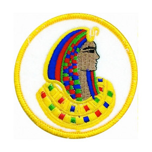 D.O.I. Parche masónico símbolo colorido clásico en Superficie redonda para masones. Daughters Masonic Regalia Badges OEM con servicio - Product Image 3