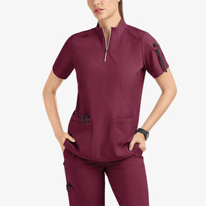 Uniforme Médico para Mujer, Estilo 2025, Sudadera con Cierre, Conjunto de Uniforme de Enfermera, Elástico, Pantalones Deportivos para Hospital, Venta al por Mayor - Product Image 5