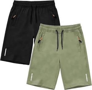 Pantalones cortos informales de algodón con cremallera y logotipo personalizado para hombre, ropa deportiva ligera para gimnasio, ropa de calle para deportes al aire libre - Product Image 3