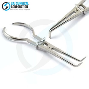 Gran oferta, fórceps de presa de goma Dental de acero inoxidable, abrazadera de marfil, Odontología de acero inoxidable, juego Dental CE, instrumento quirúrgico ISO - Product Image 1