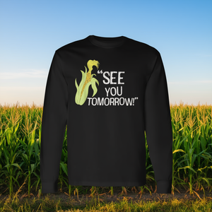 T-shirt à manches longues « See You Tomorrow Corn Cob » – Promotionnel et personnalisé - Product Image 3