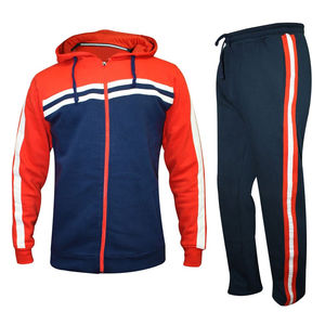 Chándal Deportivo de Felpa para Hombre, Algodón y Poliéster, Grueso, Estampado Sólido, con Capucha, Logotipo Personalizado, Ropa Casual para Correr, Talla Grande, Venta al Por Mayor de Fábrica - Product Image 4