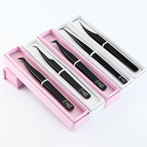 Pince à épiler professionnelle personnalisée pour extensions de cils en fibre, pointe nano, facile à utiliser, outil courbé à 45 et 90 degrés - Product Image 5