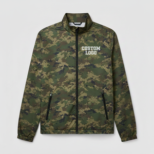 Unisex Vintage Winter Sports Bomber <b>Camo</b> flague Windbreaker <b>Jacket</b> Custom Zipper Closure Waterproof Dyed - Product Image 1