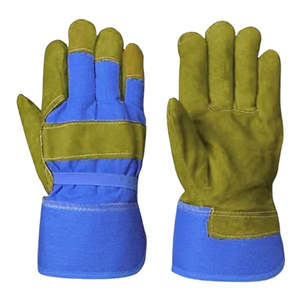 2025 OEM Split Gris Cuir Travail Industriel Gants De Soudage Double Paume Anti-Coupure Protection Anti-Chimique Résistant À La Déchirure - Product Image 3