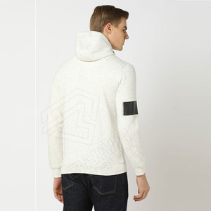 Sudadera con capucha personalizada de manga completa de peso ligero para hombres al aire libre MOQ bajo diseño personalizado OEM hombres pulóver Sudadera con capucha térmica - Product Image 2