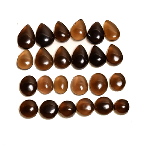 คริสตัลหินธรรมชาติแบบสโมควอทซ์ผสมรูปทรงหลวมการรักษาอัญมณีหลังเบี้ยคริสตัลพลอยทุกรูปทรง - Product Image 3