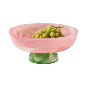 Bol décoratif en résine artistique fait à la main finition polie brillante design élégant idéal pour table de cuisine ou accent intérieur de maison - Product Image 5