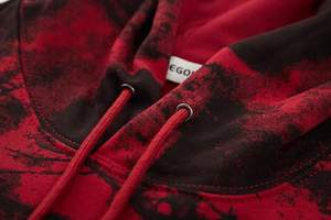 Pull Tie-Dye pour hommes 100% coton sur mesure sweat à capuche thermique col montant fabricant direct d'usine pour l'hiver - Product Image 5