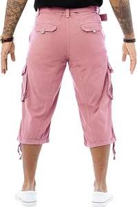 Custom Size Solid Eco-Friendly <b>Men's</b> High Waist Drawstring Closure <b>Knee</b> <b>Length</b> <b>Shorts</b> Pockets Street Fashion Casual Wholesale - Product Image 3