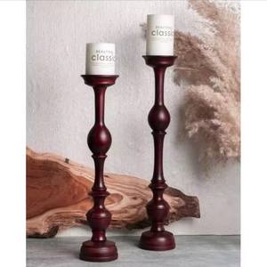 Accesorios para el hogar de aspecto de lujo, portavelas decorativo de madera hecho a mano, el mejor Pilar de portavelas de madera - Product Image 2