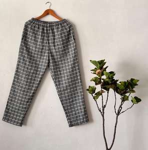 Pantalones de Pijama de Invierno 100% Algodón Ecológico, Cómodos y Holgados, con Cierre de Cordón, para Uso Diario Informal - Product Image 5