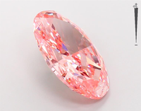 Aniva, Diamantes Sueltos de Color Rosa Cultivados en Laboratorio, Certificados por IGI, Corte Ovalado de 10.04 Quilates, Excelente Corte Pulido Garantizado