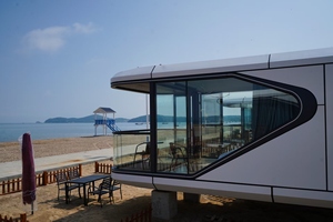 プレミアムモダンスペースカプセルハウスポータブルプレファブモジュラーキャビンホテルリゾート高級ハイエンド - Product Image 3