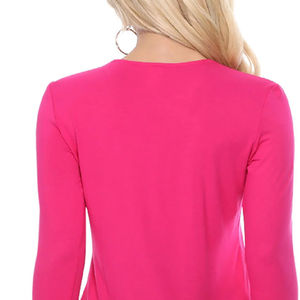 Meilleures ventes T-shirt léger à manches longues pour femmes sur mesure avec logo personnalisé séchage rapide et poids du tissu de 200 grammes - Product Image 6