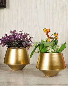 กล่องโลหะทำด้วยมือทรงแก้วไวน์กระถางต้นไม้หรูหราบ้านสวนแบบตั้งโต๊ะ - Product Image 2