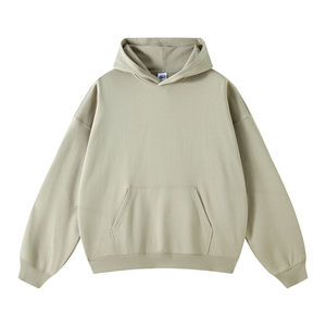 Sudadera con capucha de algodón de lana negra Premium unisex hecha a medida al por mayor sudaderas con capucha de hombre bordadas de peso pesado Sudadera con capucha personalizable - Product Image 4