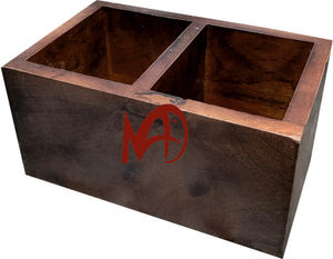 Soporte para cubiertos de madera de mango de dos secciones con impresión digital de acabado brillante para mesa de cocina casera o uso en fiestas - Product Image 1