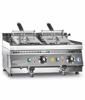 Friteuses électriques de comptoir en acier inoxydable turques avec/sans robinet, alimentation monophasée ou triphasée, provenant d'un fabricant turc