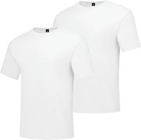 T-shirt personnalisé décontracté pour homme, motif uni, tricoté en Spandex/Coton, séchage rapide, col en V, impression numérique, manches courtes, léger