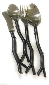 Usine indienne directement vente OEM style européen rétro couverts cuillères et fourchettes ensembles en acier inoxydable pour les fêtes de mariage - Product Image 2
