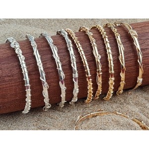 Pulsera de Moda con Diseño Enrollado en Alambre Chapado en Oro y Plata para Reventa - Product Image 1