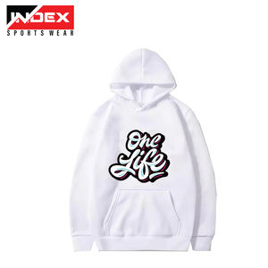 Personnalisé de haute qualité 3d Puff Print Sweats à capuche simples zippés en polaire pour hommes avec logos personnalisés - Product Image 2