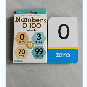 Tarjetas de Aprendizaje Temprano, Números del 0 al 100, Alfabeto, Juguete Educativo para Niños, Material de Papel - Product Image 6