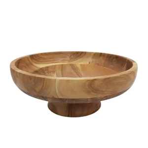 Juego de Tazones de Madera de Acacia Ecológicos para Restaurante, Tazón de Madera para Sopa y Ensalada con Logotipo Personalizado para Utensilios de Cocina - Product Image 1