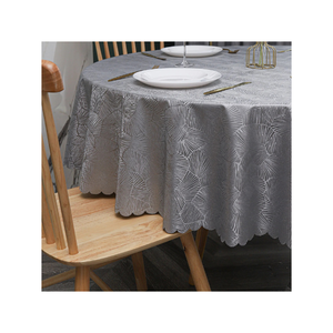 Sophisticated Setup 100% Cotton Royal <b>Blue</b> Climbers Embroidered <b>Table</b> <b>Cloth</b> Minimal Texture 250 GSM 10 Seater India OEM ISO DHL - Product Image 6