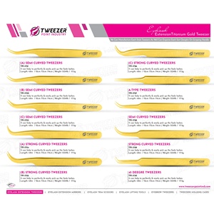 Pinzas para Pestañas con Punta de Fibra Anticorrosiva, Duradera, Precisa y sin Espacios, con Tijeras de Recorte a 45 Grados, Herramientas de Belleza - Product Image 5