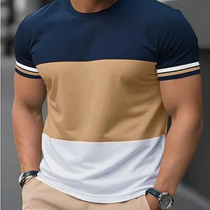 Wholesale Custom logo 210gsm Combed 100%Cotton <b>Short</b> <b>Sleeve</b> Men's Solid Color Simple Blank Casual T-<b>shirt</b> - Product Image 6