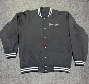 แจ็กเก็ตเลตเทอร์แมนสำหรับผู้ชาย, แจ็กเก็ตผ้าฝ้ายปักลาย - Product Image 3