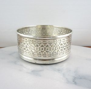 Handmade Luxury Stainless Steel <b>Wine</b> <b>Bottle</b> <b>Coaster</b> for Modern Kitchen Surfaces Preventing Stains Moisture Rings Stylish Design - Product Image 4
