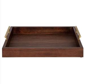 Bandeja de madera hecha de bandeja de madera Platos de servicio para el hogar Utensilios de cocina Accesorios Suministros en precio atractivo - Product Image 6