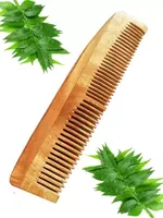 Peigne personnalisé en bois de neem ayurveda vente en gros, peigne en bois de marque privée, peigne à cheveux en bois pour l'exportation