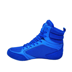 Botas de Boxeo Duraderas con Parte Superior de Cuero Sintético, Malla Transpirable, Cierre de Cordones Cómodo, Antideslizantes, Ligeras, con Agarre para Todo Clima - Product Image 5