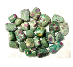 Ágata Rubí Fuschite Tumble Stone Natural Venta al por mayor Piedra preciosa Tumble para la venta Cristales de ágata de Amayra Crystals Exports India - Product Image 3