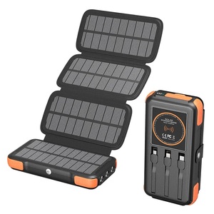 แบตเตอรี่ลิเธียมโพลิเมอร์30000mAh สำหรับกลางแจ้งเอาต์พุตเอาต์พุตเอาต์พุตเอาต์พุตเอาต์พุตเอาต์พุตเอาท์พุตเอาท์พุท25W ไฟ USB คู่และไฟตั้งแคมป์ชาร์จไร้สายอเนกประสงค์