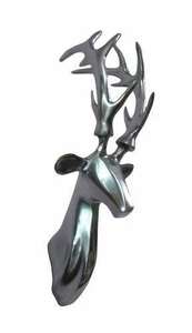 Escultura de Cabeza de Ciervo de Alta Calidad, Diseño Moderno con Patrón Animal para Decoración del Hogar y Hoteles, Personalizable para Decoración de Pasillos - Product Image 2