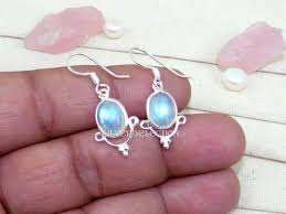 Pendientes de Plata de Ley Vintage con Baño de Oro Rosa y Turquesa Natural en Forma de Gota de Agua, Certificados por IGI, de Alta Calidad, de HARI OM CREATIONS - Product Image 5