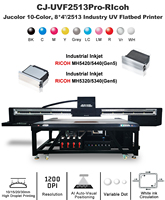 Impresora UV Plana Industrial Jucolor 2513 para Juguetes, Impresora de Inyección de Tinta Decorativa Cerámica Digital UV de Gran Formato, Máquina UV 2513