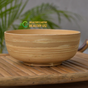 Cuencos de bambú natural/Cuenco de bambú para servir para ensaladas, frutas, almacenamiento de alimentos hecho de bambú natural 100% de Eco2go Vietnam - Product Image 2