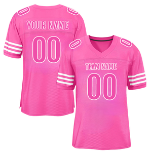 Camisetas de Fútbol Americano Personalizadas con su Marca, Sublimación Económica, Logotipo Impreso Cosido en Rosa, para Hombre, Mujer y Jóvenes, Alta Calidad - Product Image 3