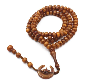 Cuentas de madera Mala Cuentas de madera natural Meditación Rosario Mala para cantidades a granel al por mayor Precio barato - Product Image 1