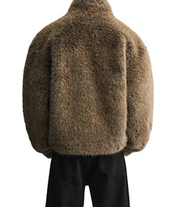 Chaqueta Cortavientos con Capucha para Hombre, Impermeable, con Bolsillos con Cremallera, Forro Transpirable, Aislamiento de Lana Térmica, Ajuste Ergonómico para - Product Image 5