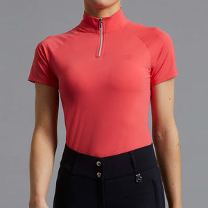 Camiseta Deportiva Elástica de Manga Corta para Mujer, Ropa Cómoda para Montar a Caballo - Product Image 5