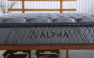 Matelas à ressorts ensachés gris Alpha avec coussin en mousse sur le dessus, tissu Energy Ground pour un sommeil profond - Product Image 2