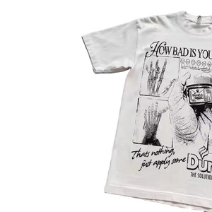 Venta al por mayor 2025 Diseño personalizado Slim Fit 100% Camiseta de algodón para hombres DTF Imprimir en camiseta en blanco - Product Image 3