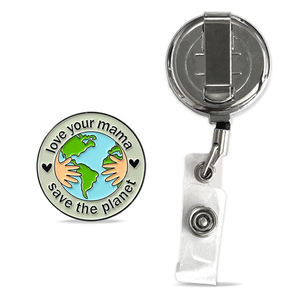 Source astronaute drôle citation porte-badge rétractable ID Clips travail décontracté humeur icônes Expo entrée personnel médical utiliser personnalisable - Product Image 3